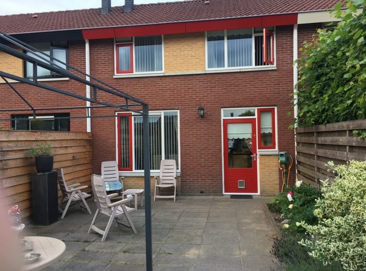 Back door and facade, before