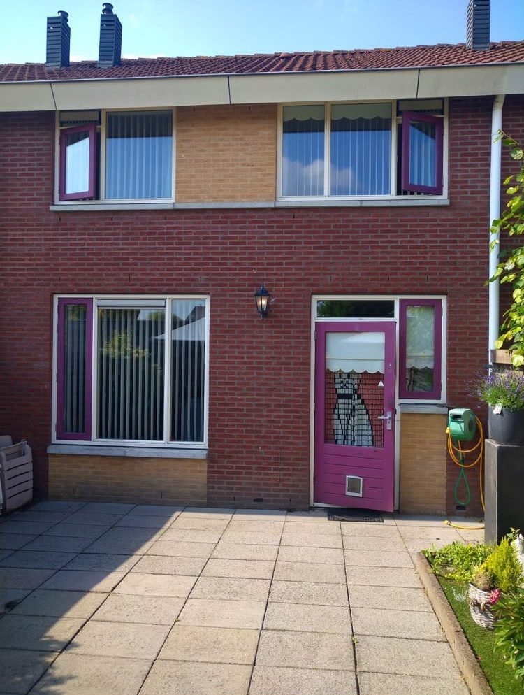 Back door and facade, after